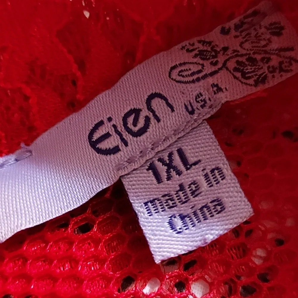 EIEN EUC Red Lace Dress - Picture 7 of 12